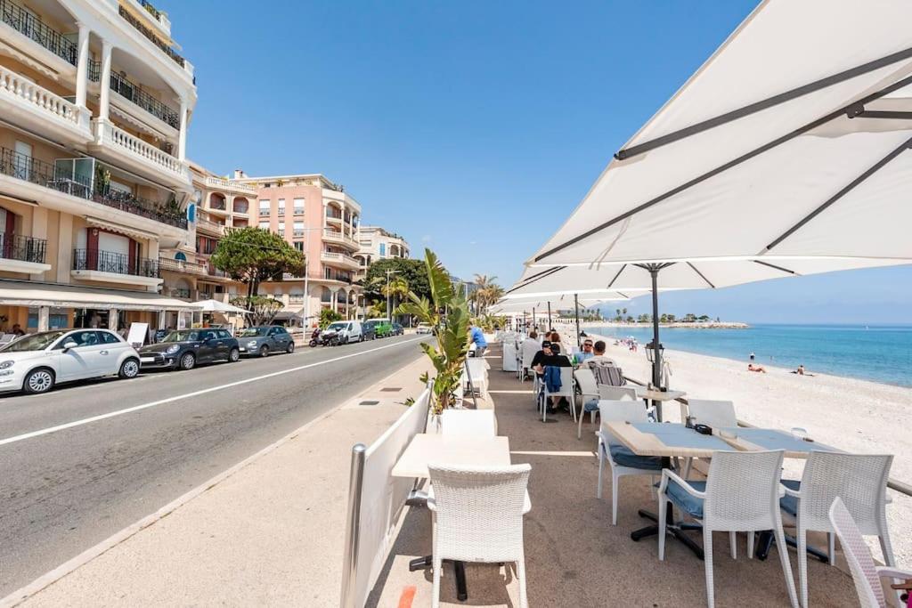 Superbe Studio Avec Terrasse En Front De Mer مينتون المظهر الخارجي الصورة